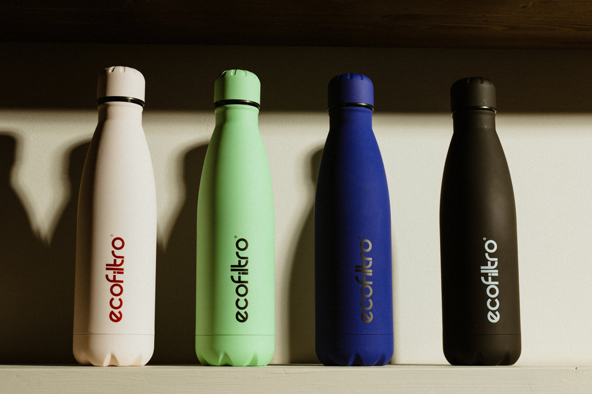 Ecofiltro 500 ml – Wiederverwendbare und plastikfreie Trinkflasche – Ecofiltro Europe
